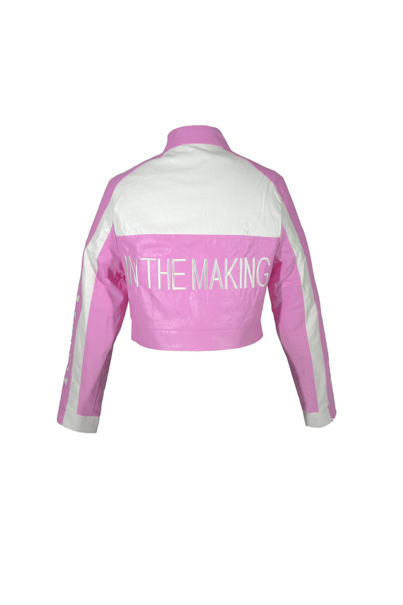 Angel In The Making Faux Leather Moto Jacket - Image 2