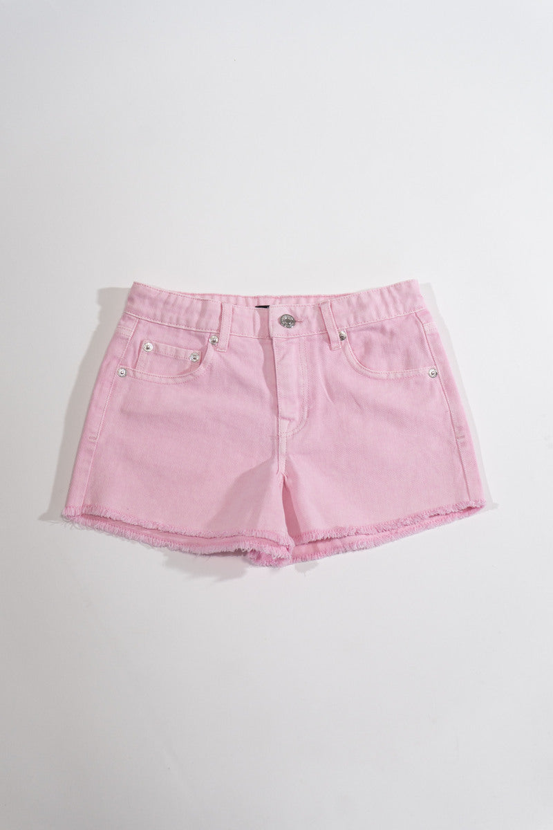 Distressed Denim Shorts
