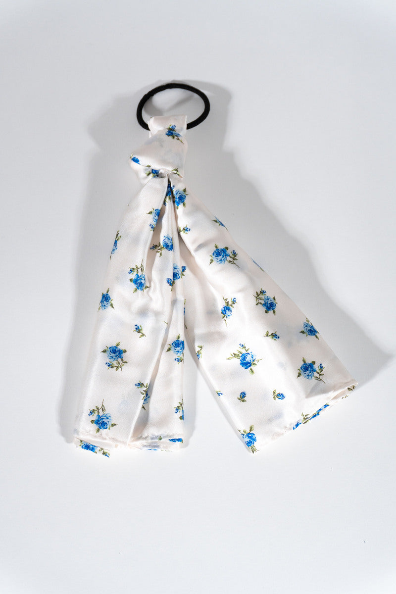 Rose Print Hair Tie