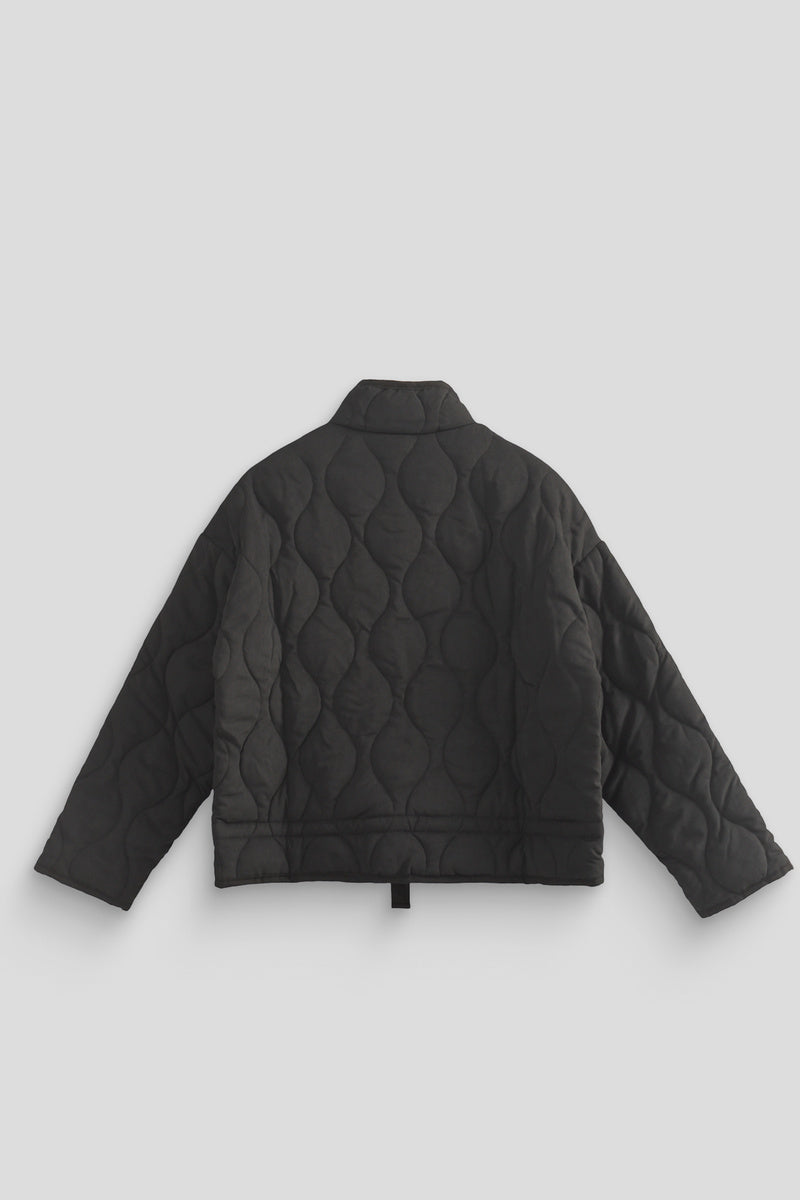 Quilted Drawstring-Hem Jacket - Image 10