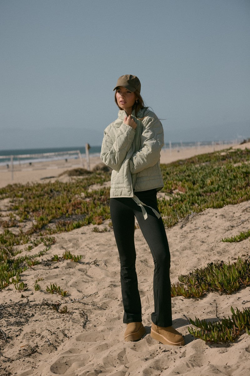 Quilted Drawstring-Hem Jacket - Image 5