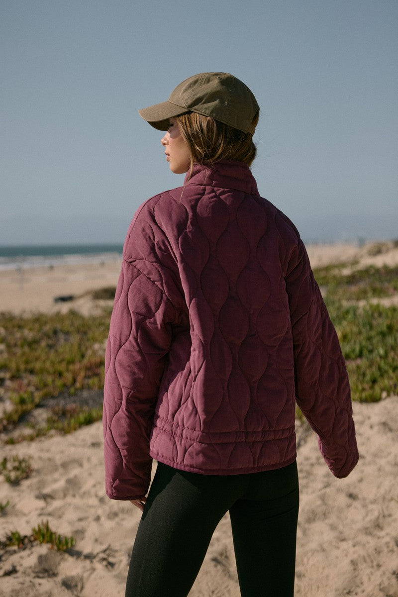 Quilted Drawstring-Hem Jacket - Image 2