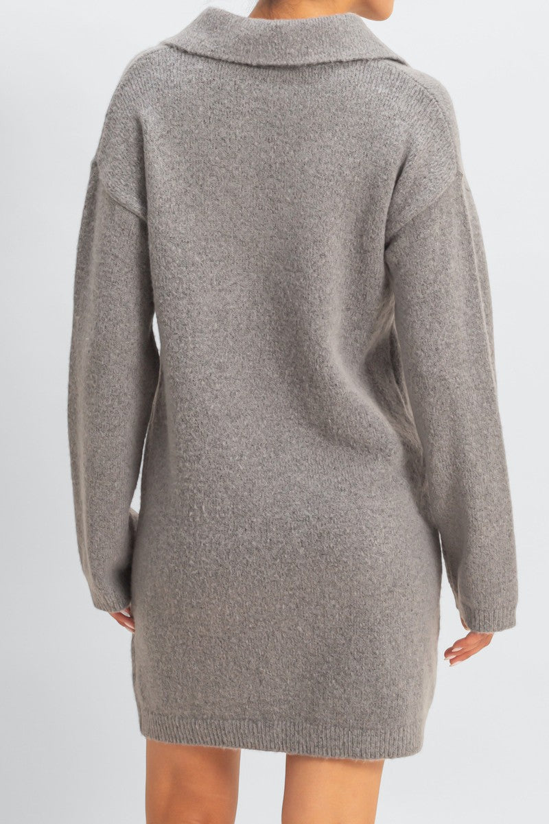 Collared Sweater Dress - Image 6