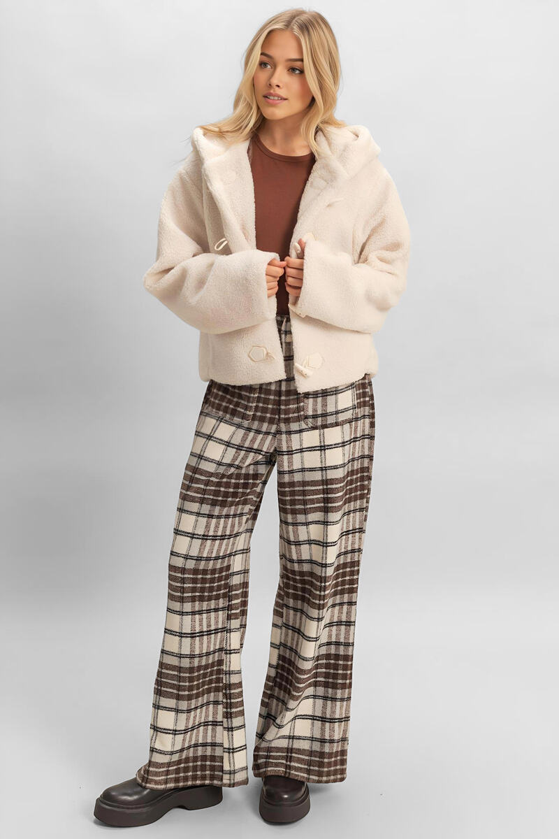 Hooded Sherpa Toggle Jacket