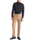 Long Sleeve Solid Stretch Slim Woven Shirt Black - Image 3