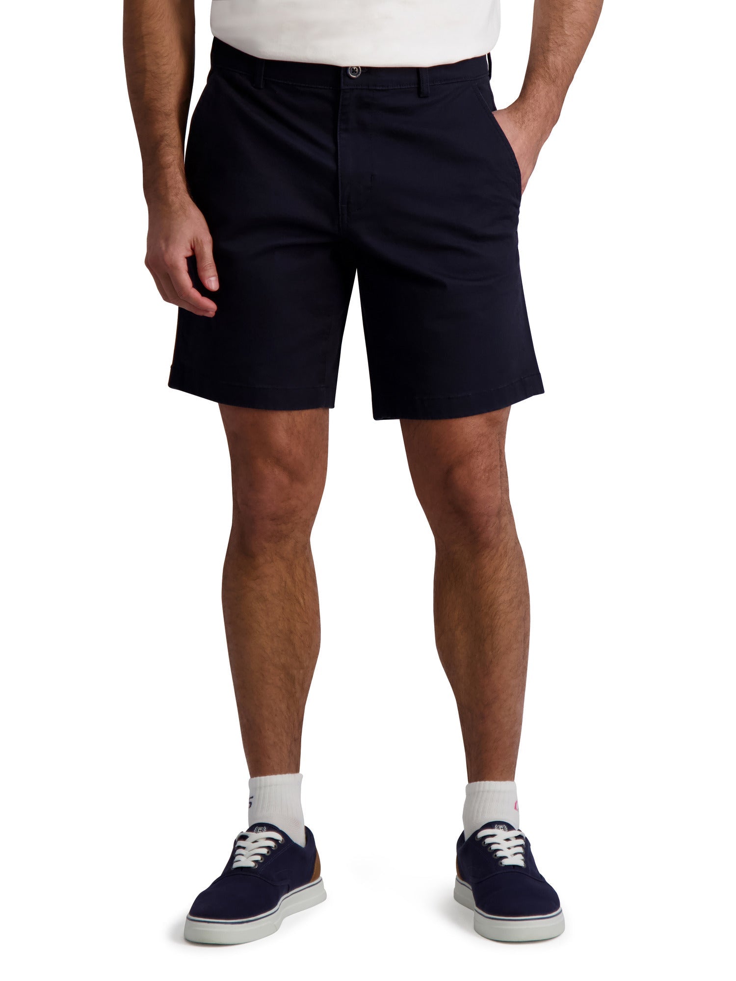 Chap's Men's 9 Flat Front Stretch Twill Short - Image 2
