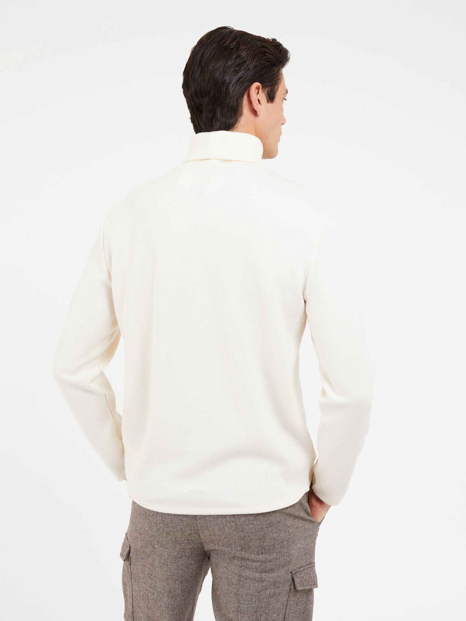 Reeves Long Sleeve Rib Rollneck - Image 2