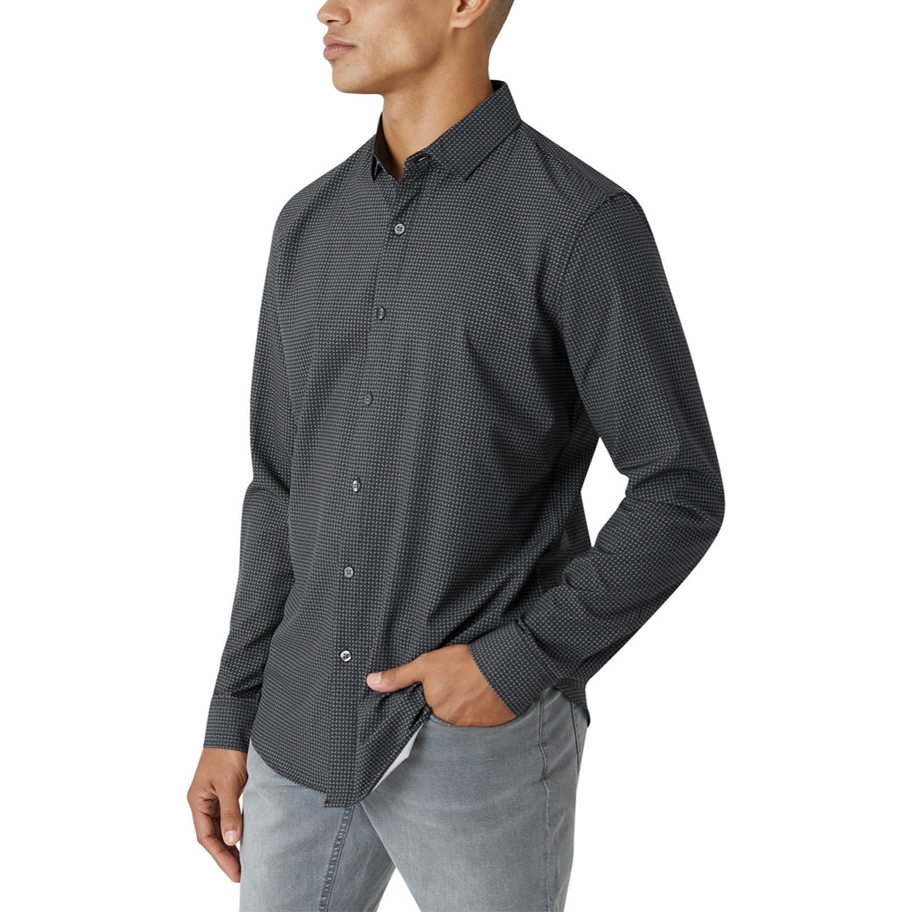 Walden Button Front Long Sleeve Shirt - Image 9