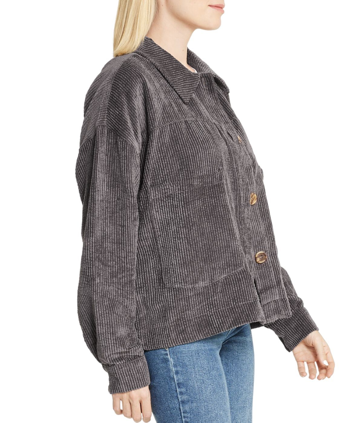 Velvet Corduroy Shacket - Image 3