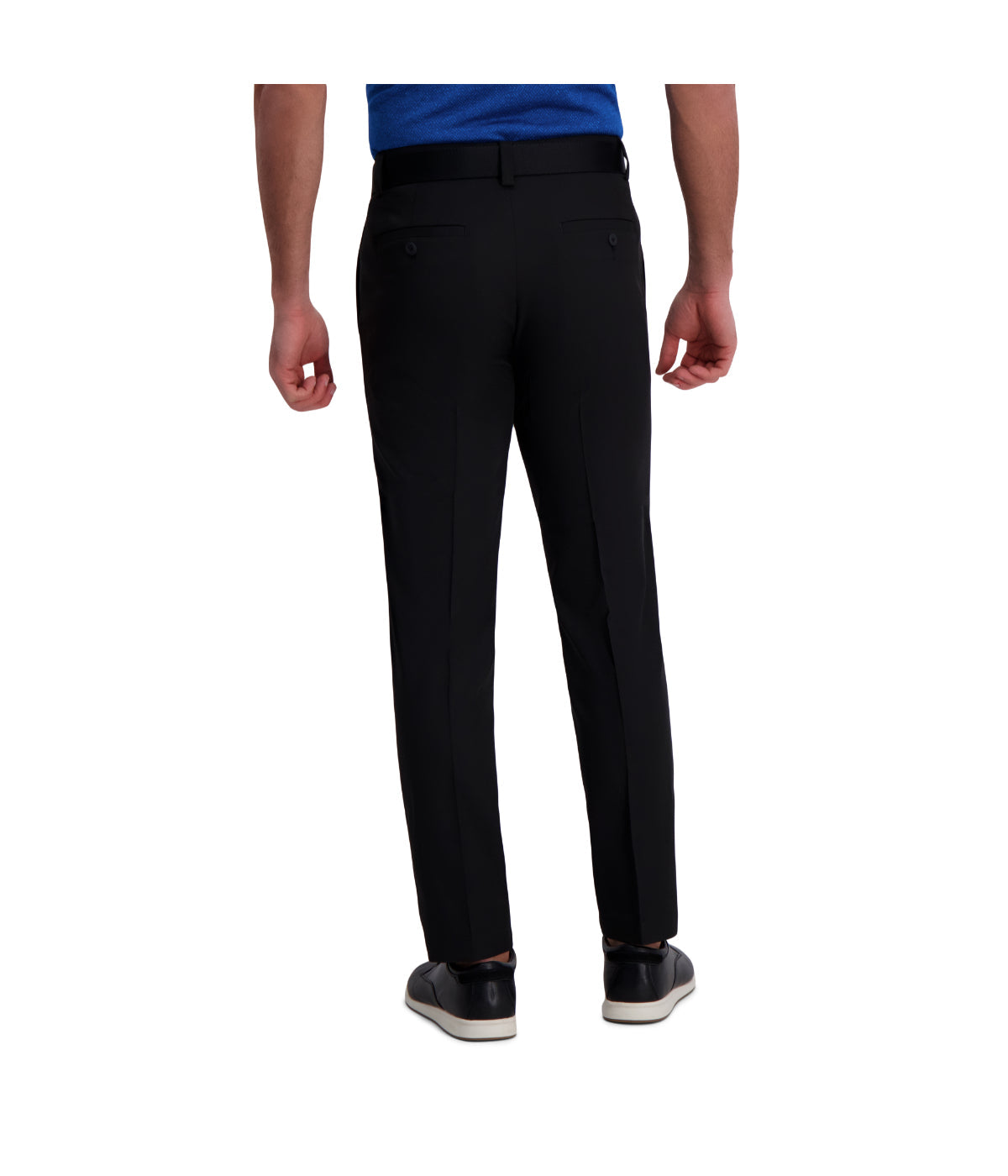 Haggar Men's Cool Right Performance Flex Pant-Straight Fit Black - Image 2