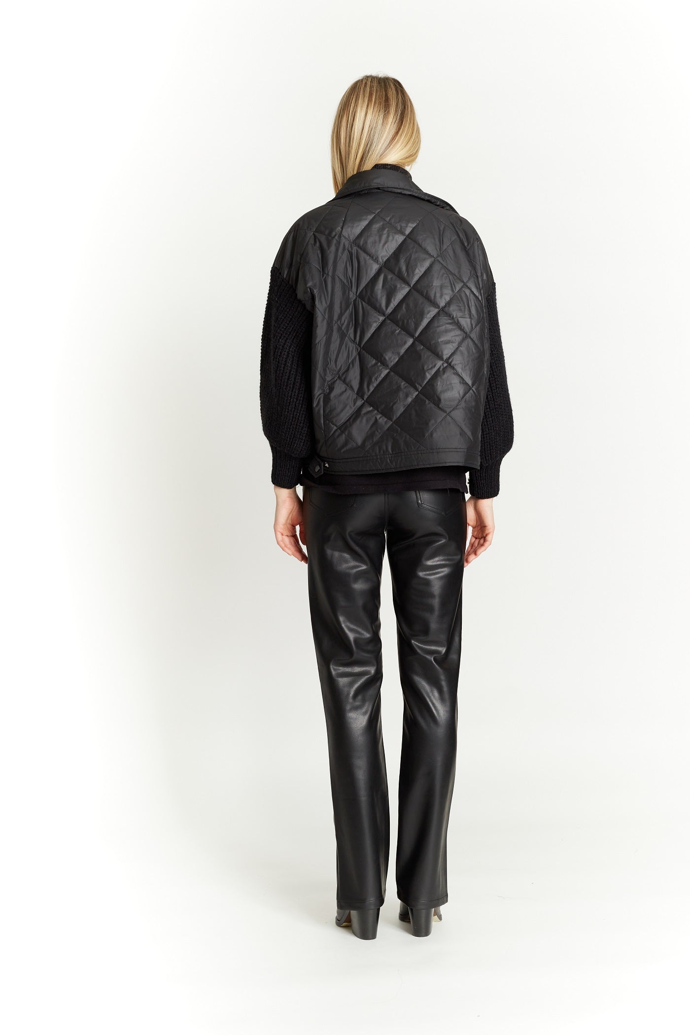 Vegan Bomber with Two Chest Pockets - Image 2
