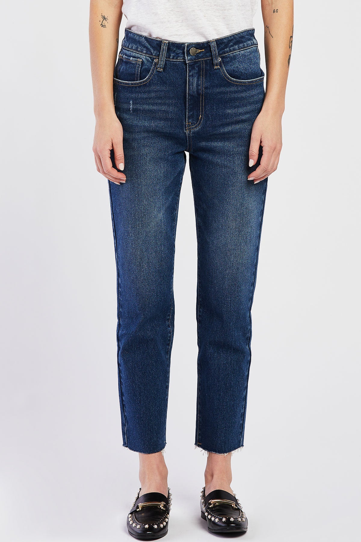 Jed High Rise 5 Pocket Ankle Length Jeans - Image 2