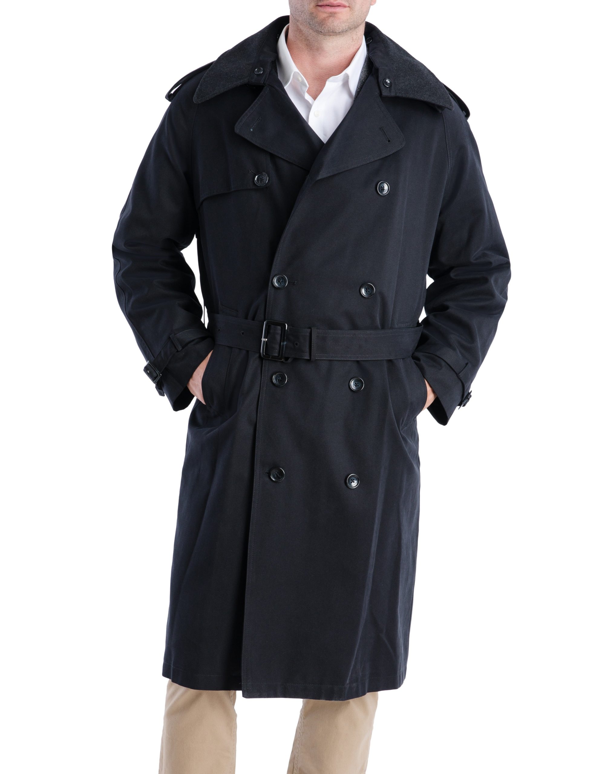 Iconic Double Breasted Trench Coat Black - Image 2