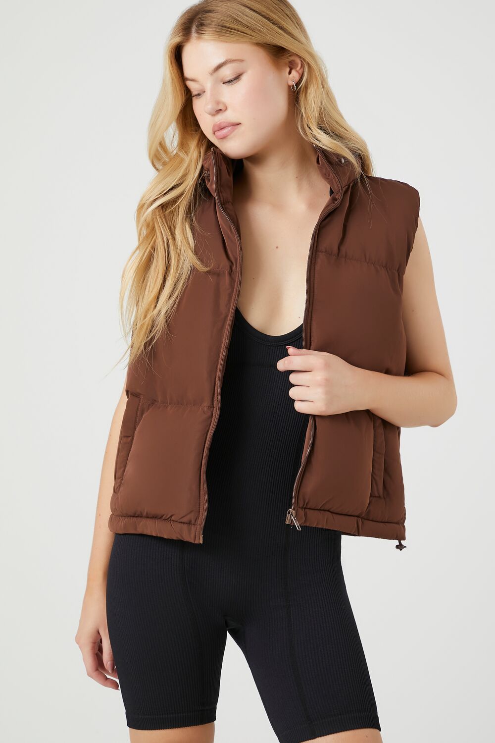 Zip-Up Puffer Vest - Image 6