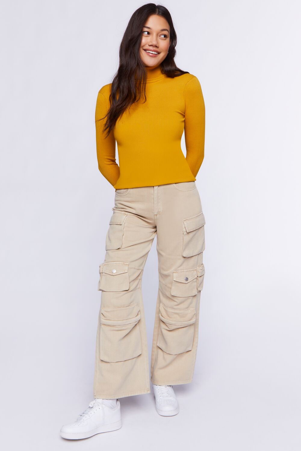 Ribbed Turtleneck Sweater-Knit Top - Image 18