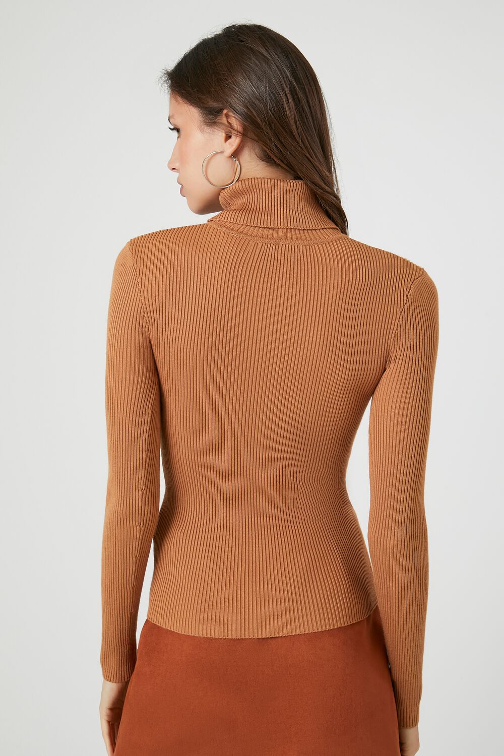 Ribbed Turtleneck Sweater-Knit Top - Image 100
