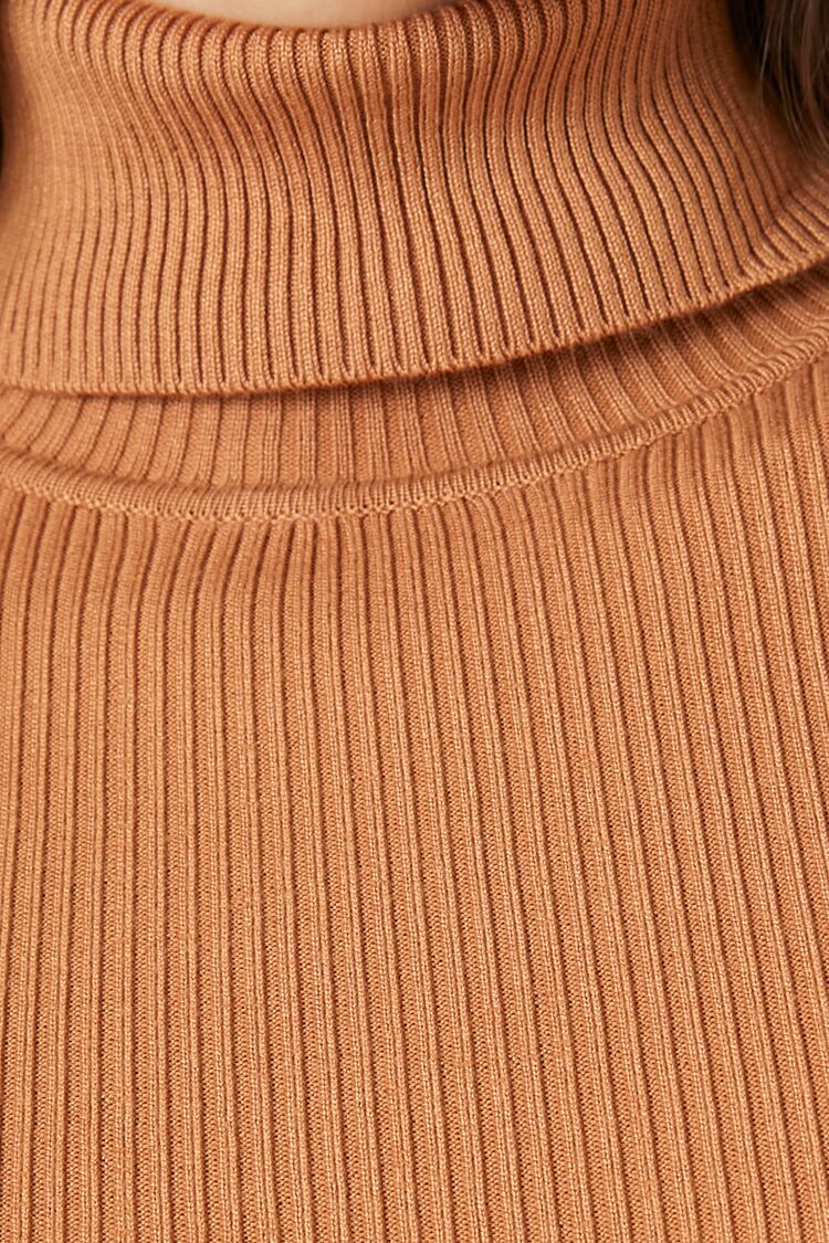 Ribbed Turtleneck Sweater-Knit Top - Image 102