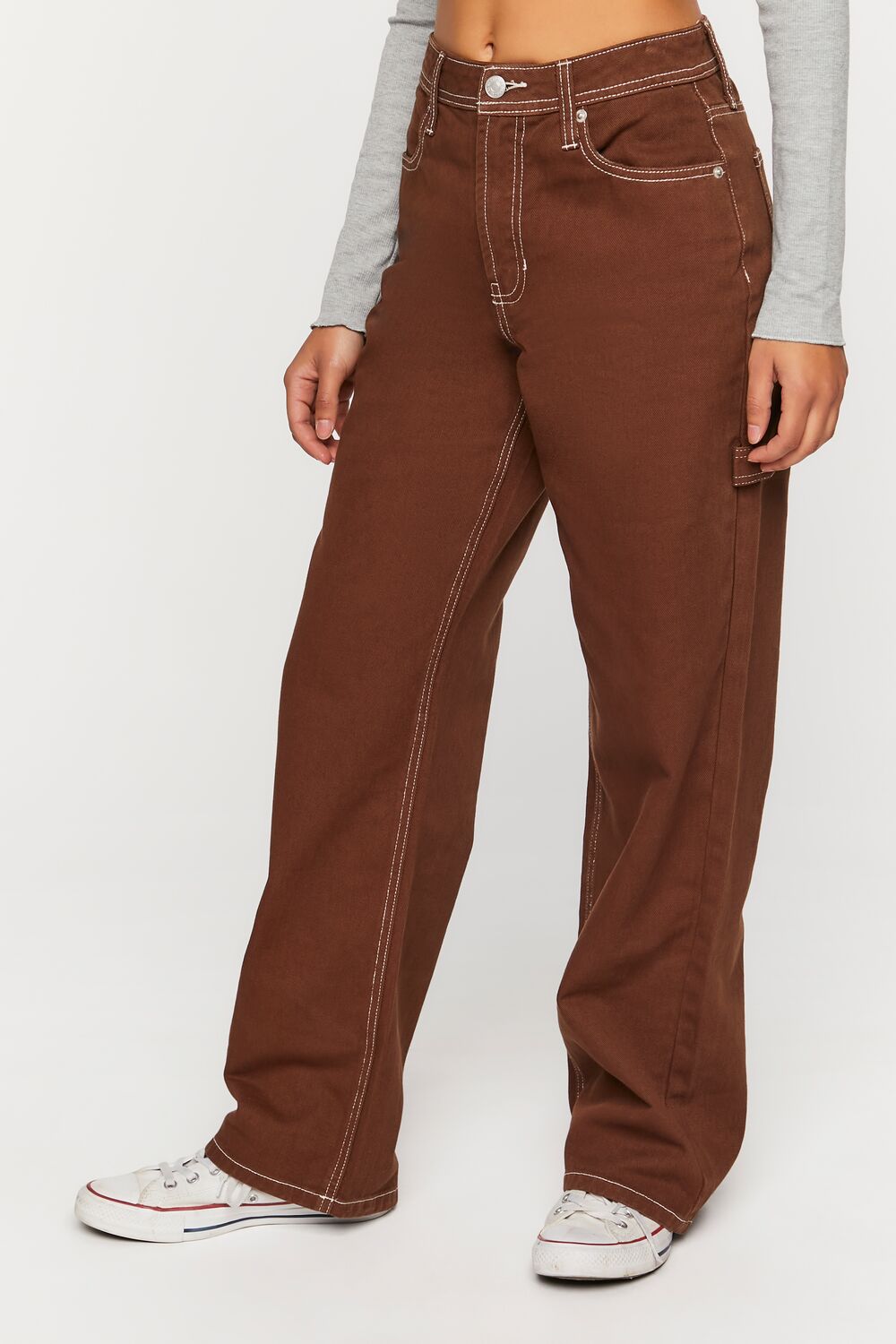 High-Rise Carpenter Dad Jeans - Image 3