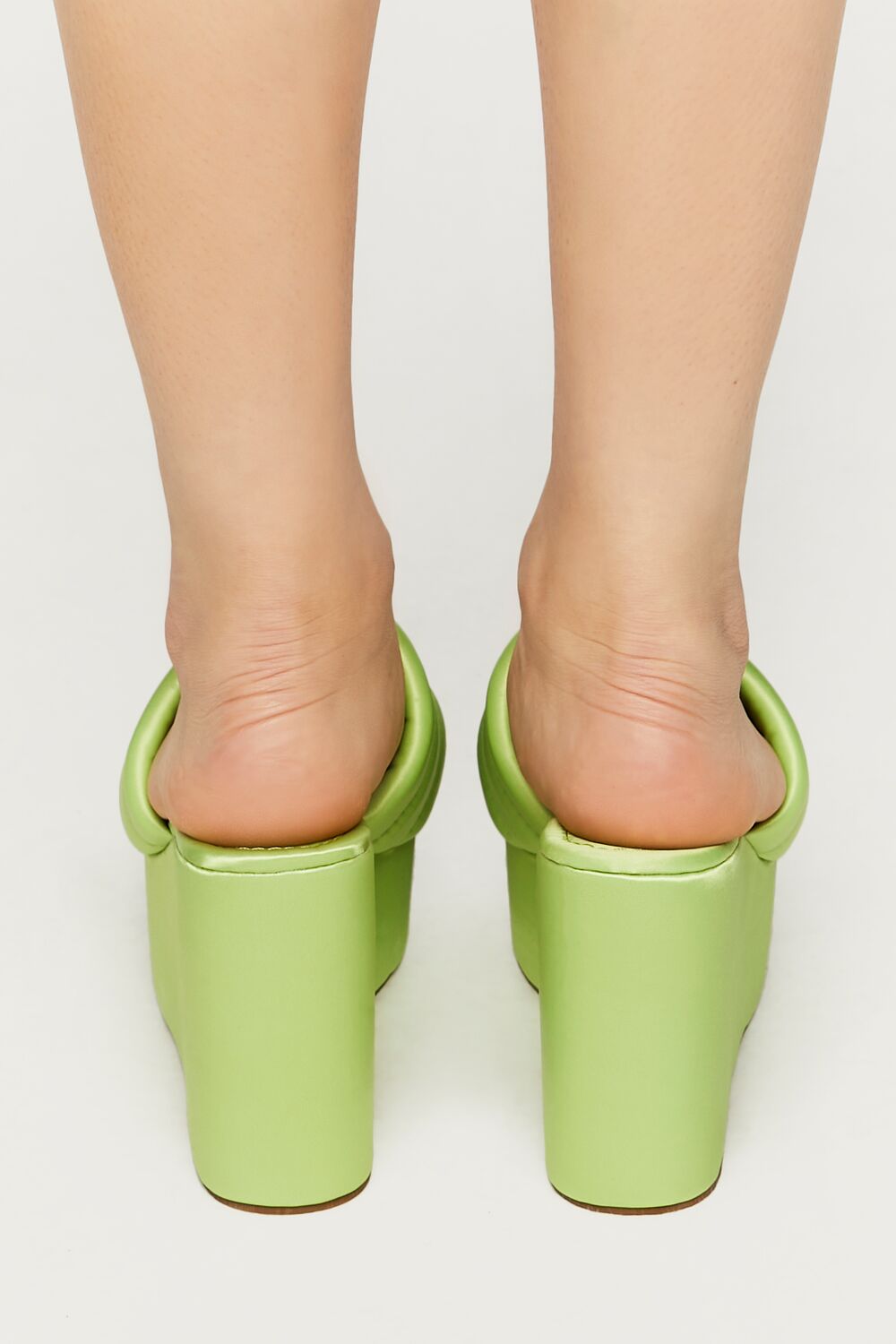 Satin Wrapped Platform Wedges - Image 3
