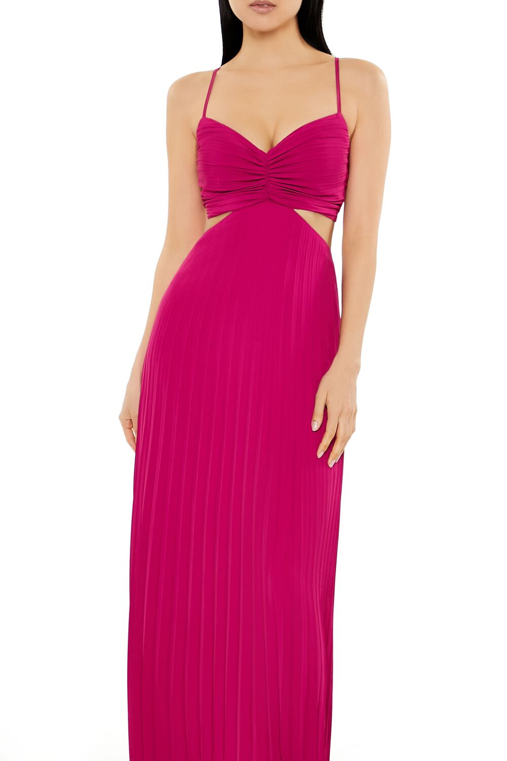 Pleated Cutout Maxi Dress - Image 2