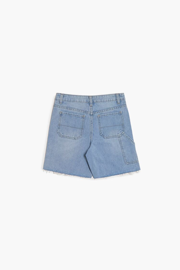 Girls Frayed Denim Shorts (Kids) - Image 2