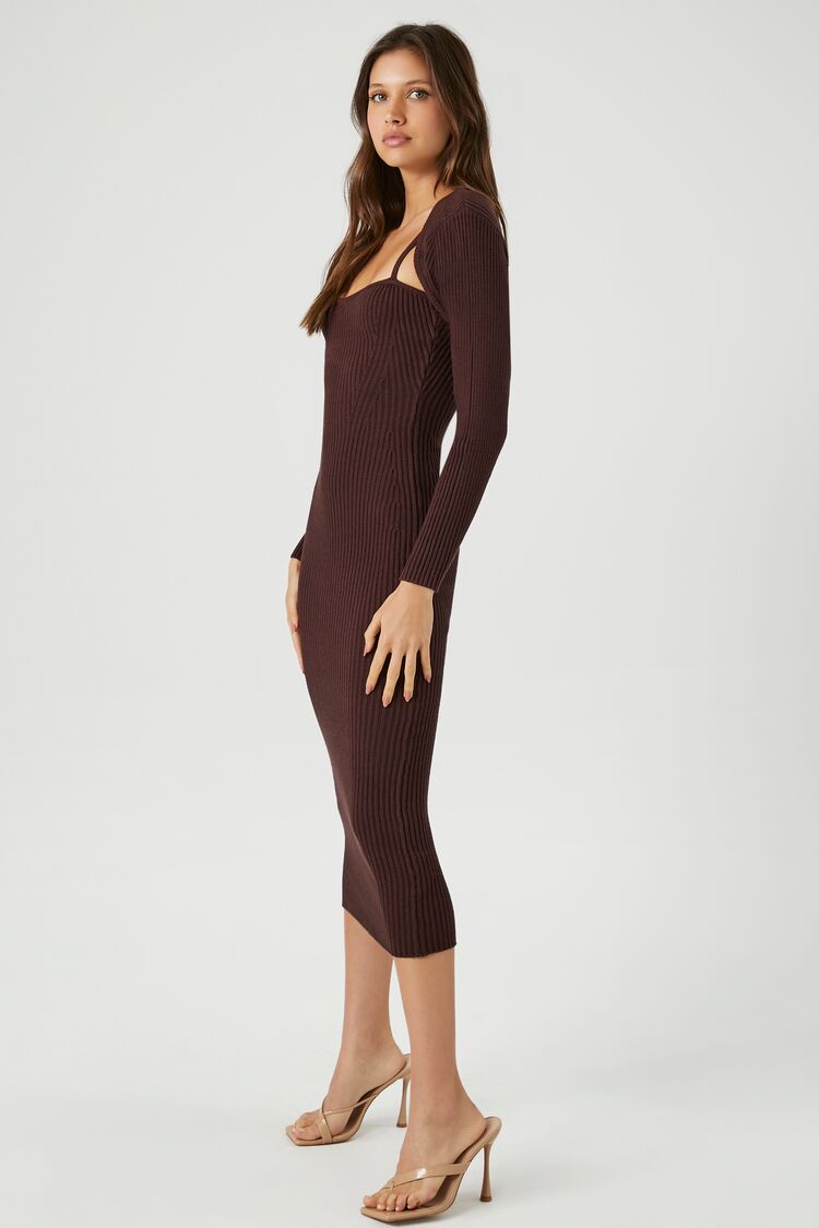 Midi Dress & Shrug Sweater Set - Image 7