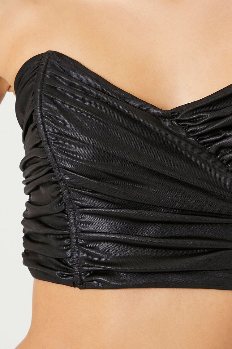 Ruched Sweetheart Crop Top - Image 5
