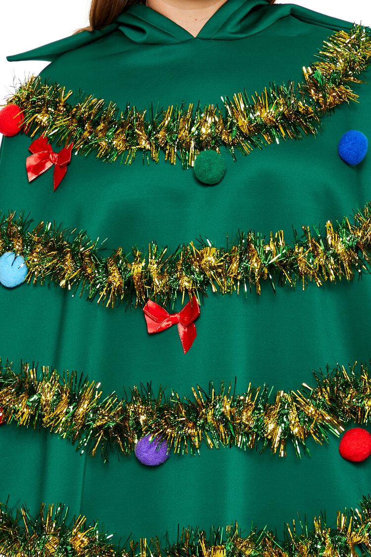 Plus Size Christmas Tree Poncho - Image 3