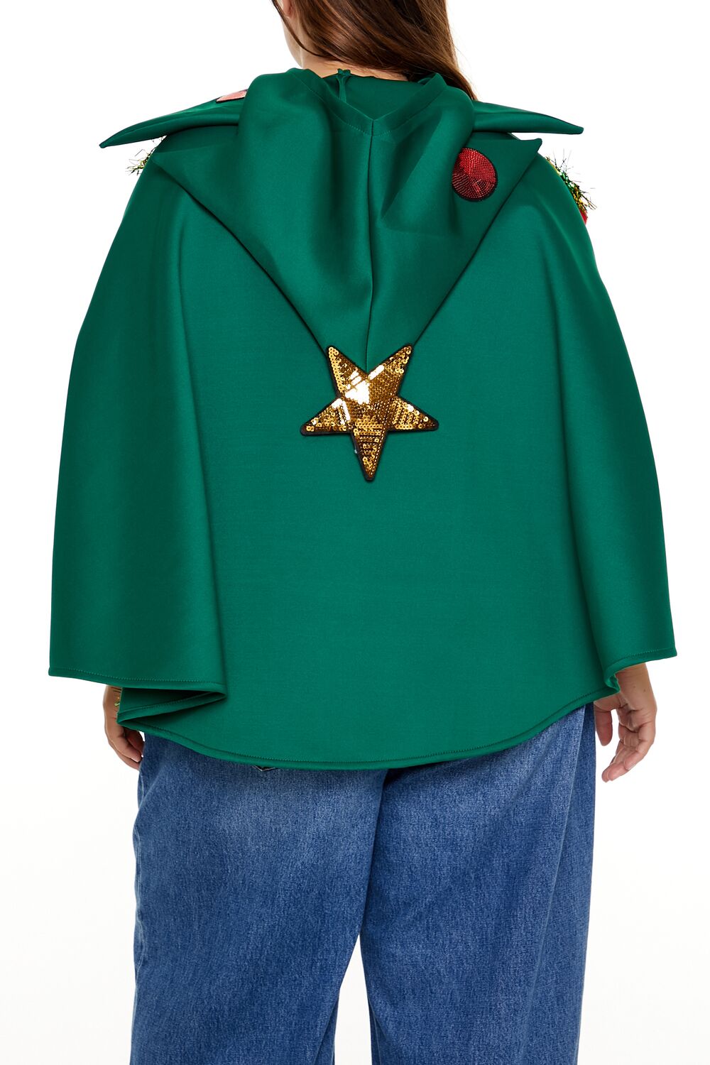 Plus Size Christmas Tree Poncho - Image 5