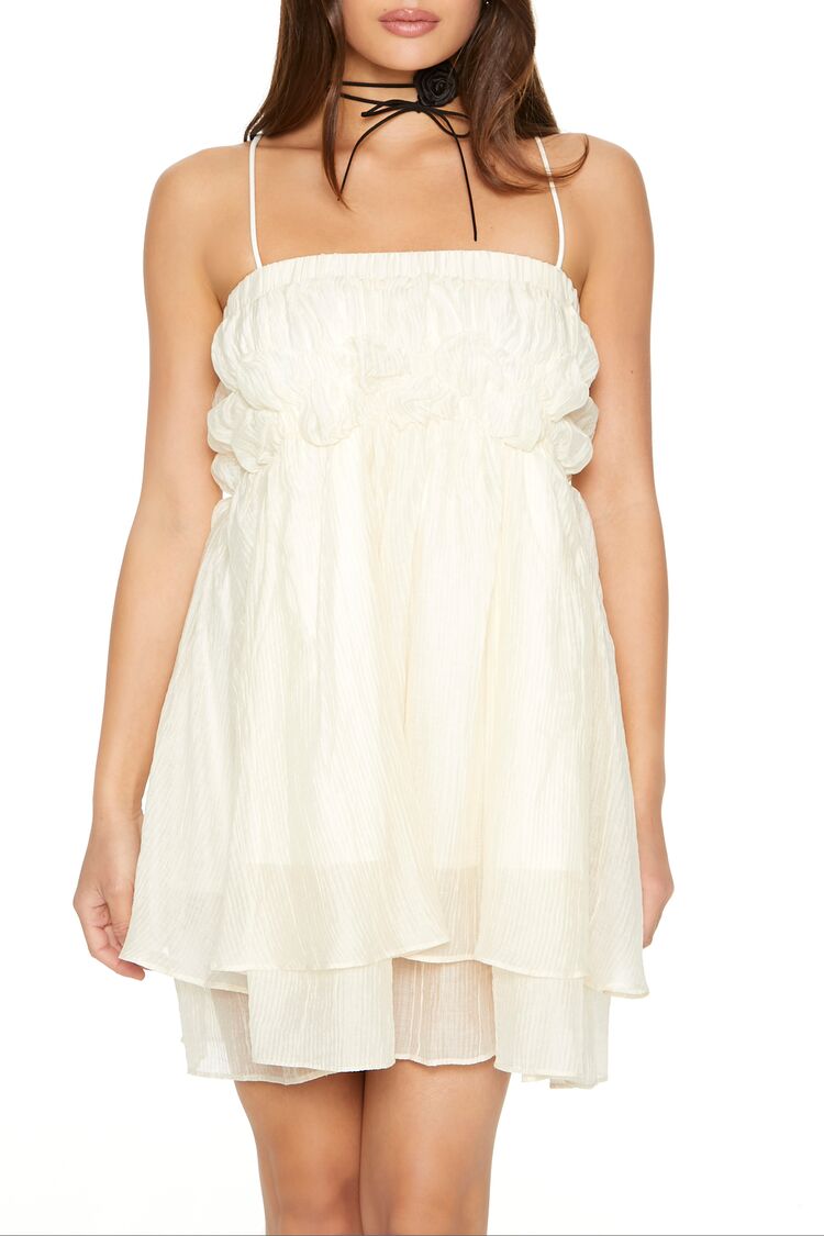 Layered Babydoll Mini Dress - Image 4