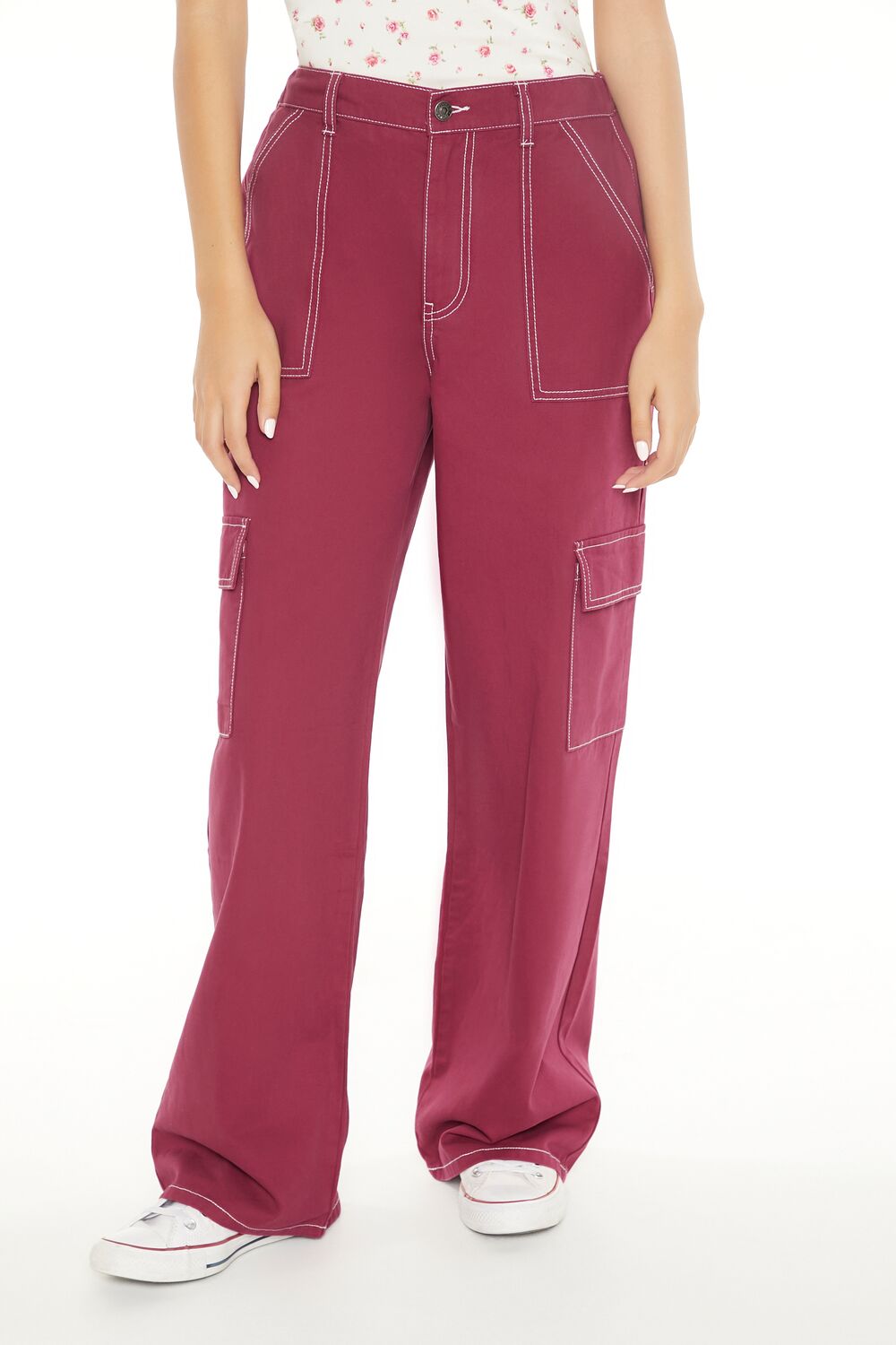 Twill Straight Cargo Pants - Image 4