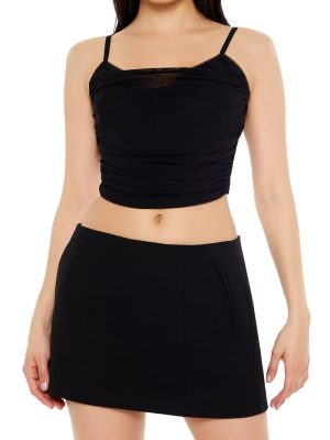 Mesh Bustier Cropped Cami