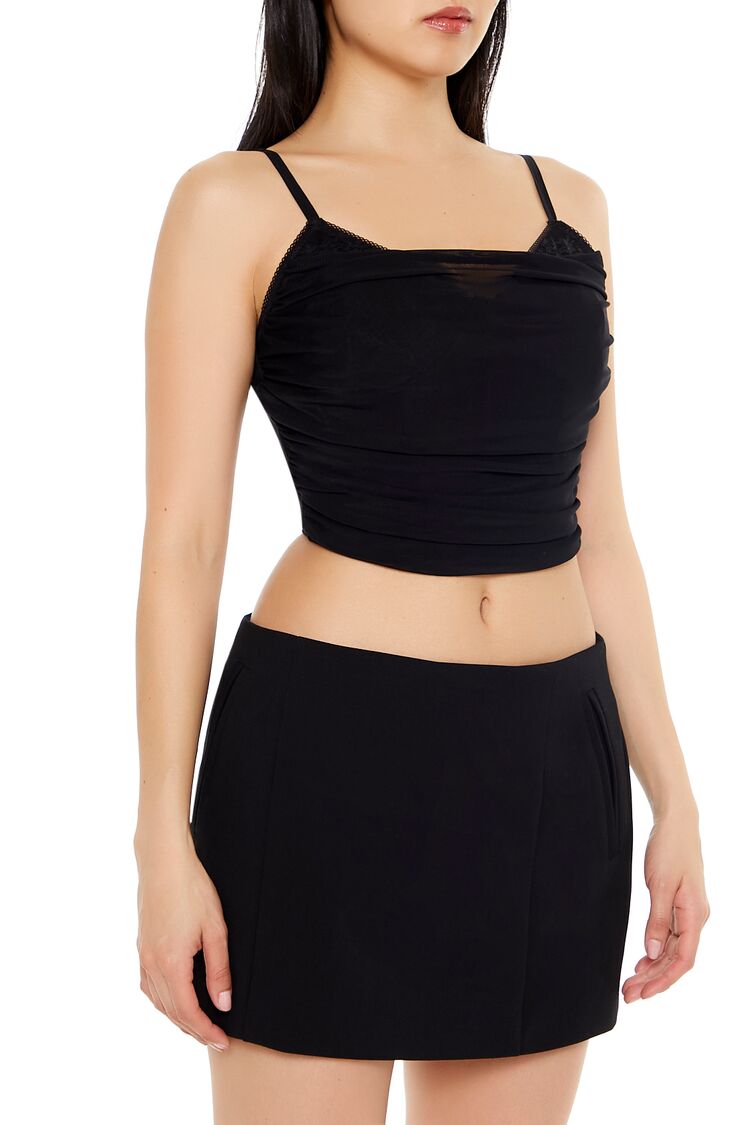 Mesh Bustier Cropped Cami - Image 4
