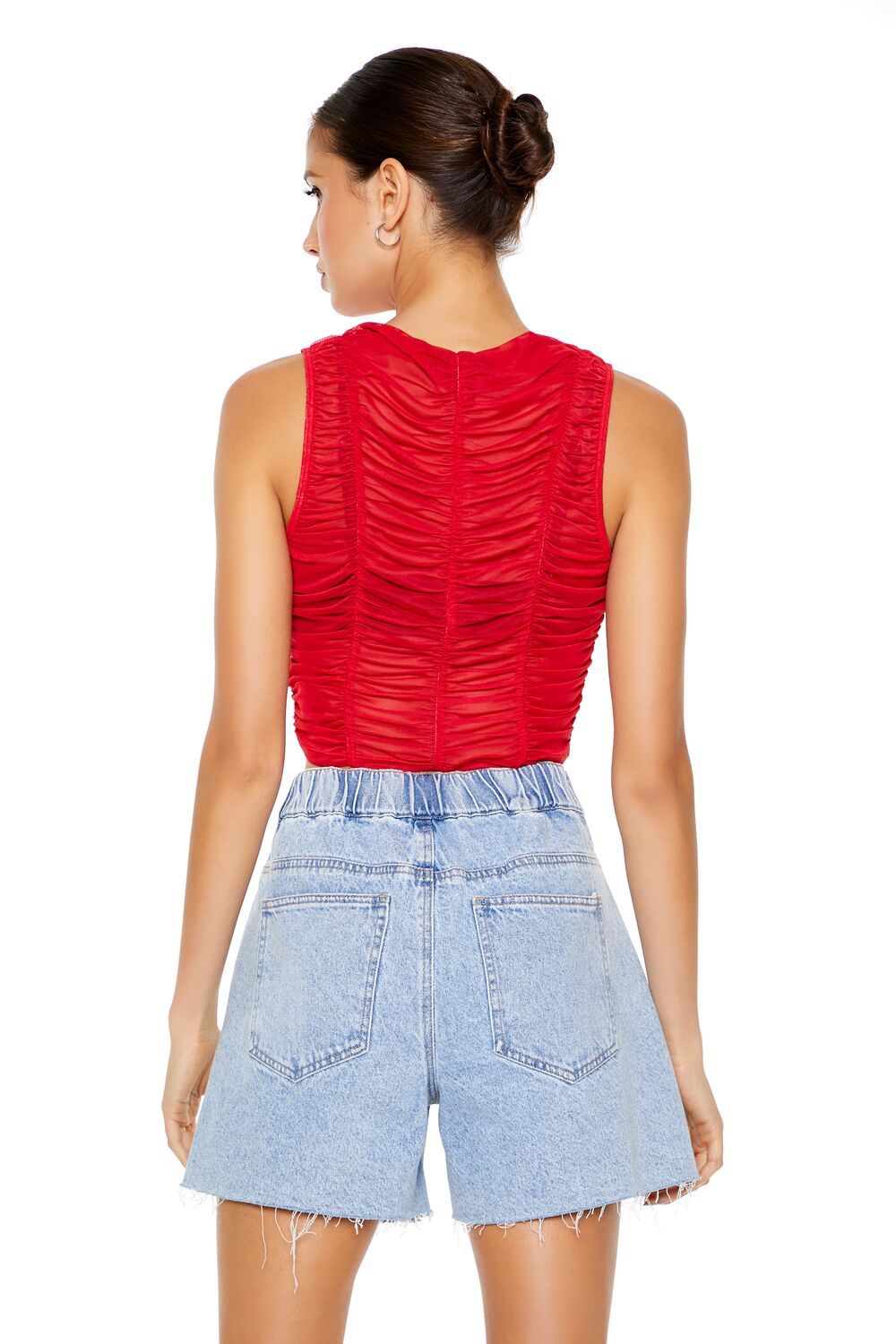 Sheer Mesh Crop Top - Image 3