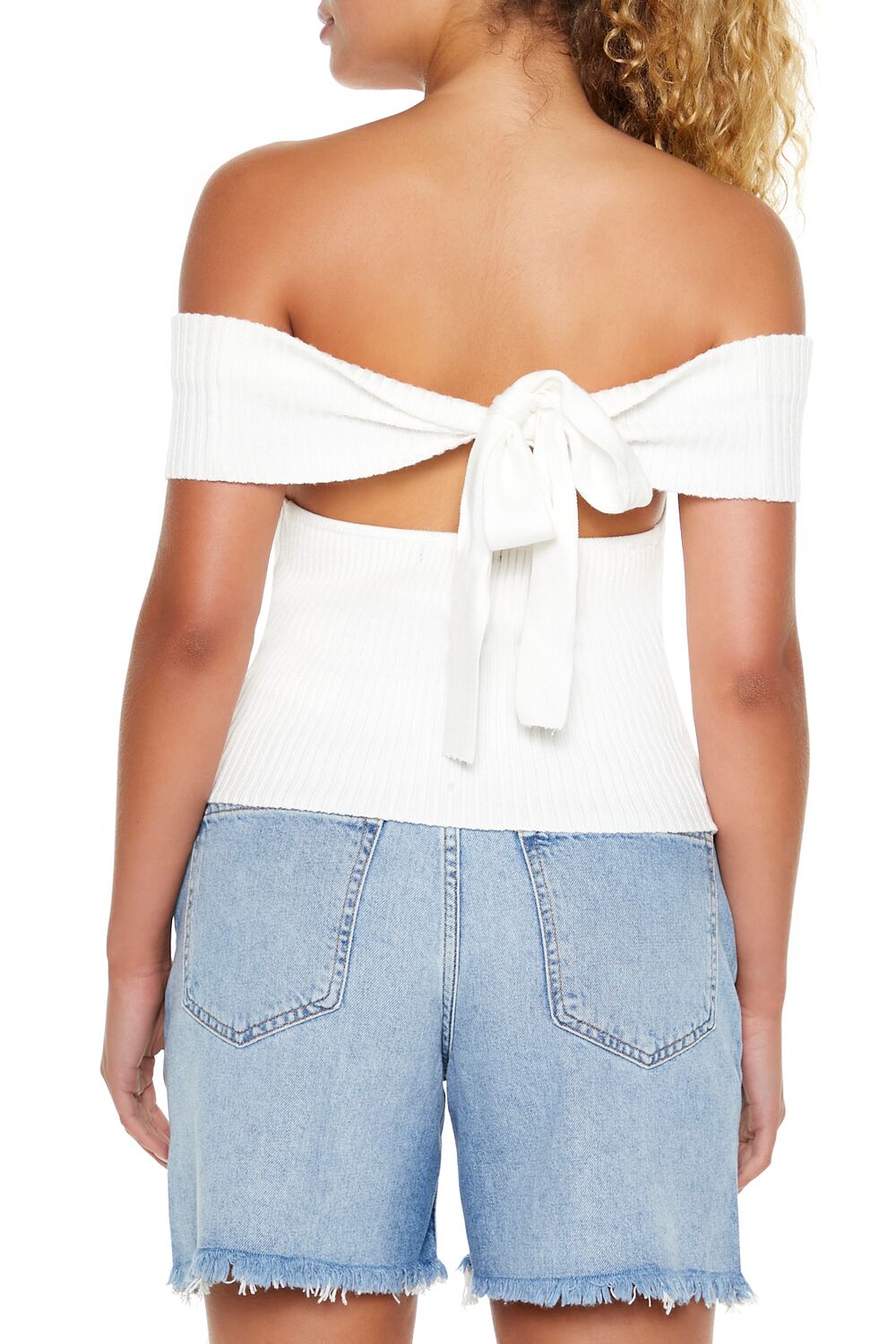 Off-the-Shoulder Sweater-Knit Top - Image 6