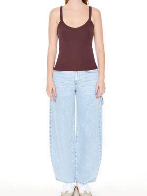 Ribbed Knit V-Neck Cami