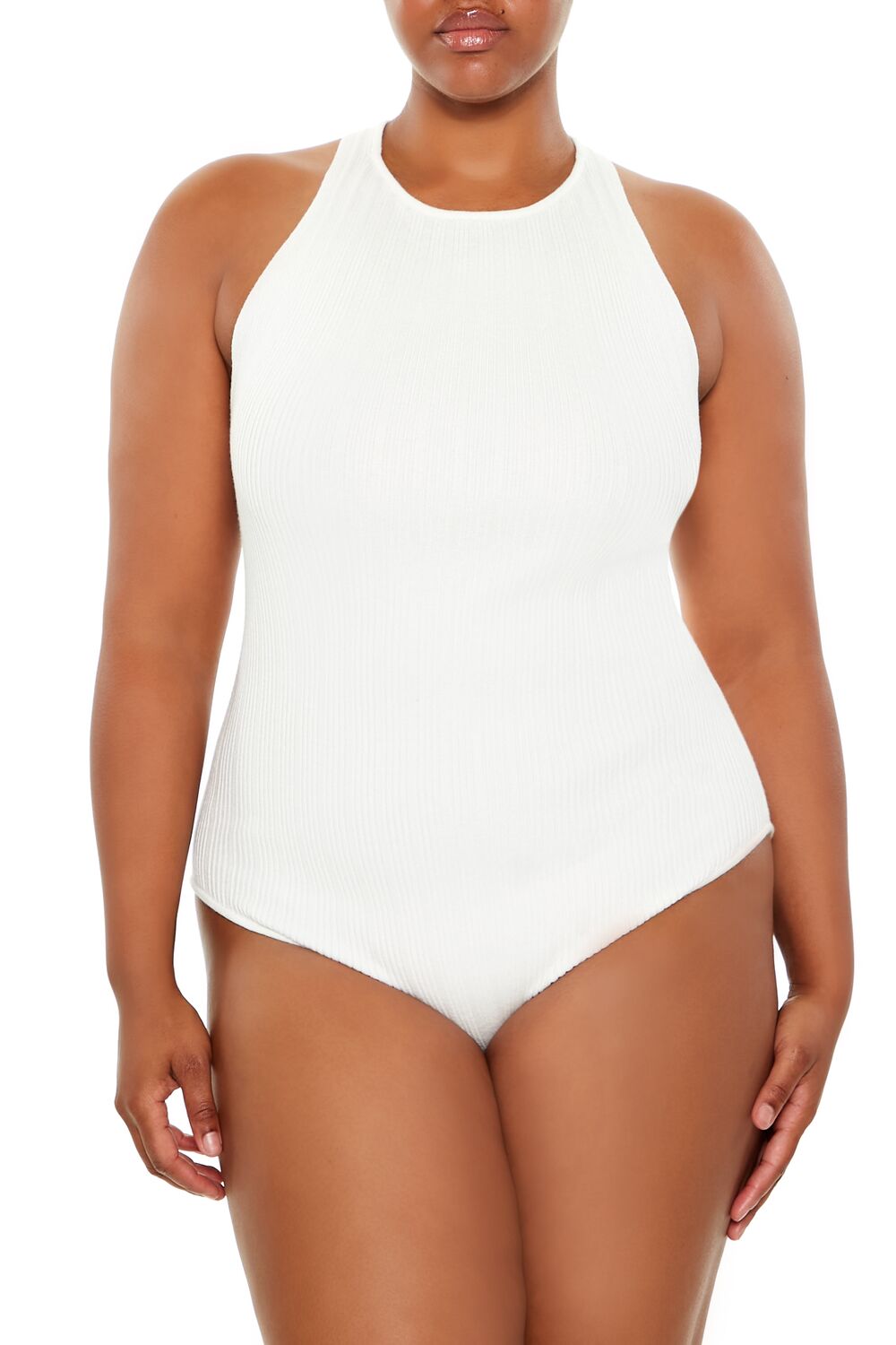 Plus Size Crisscross Sweater-Knit Bodysuit - Image 2