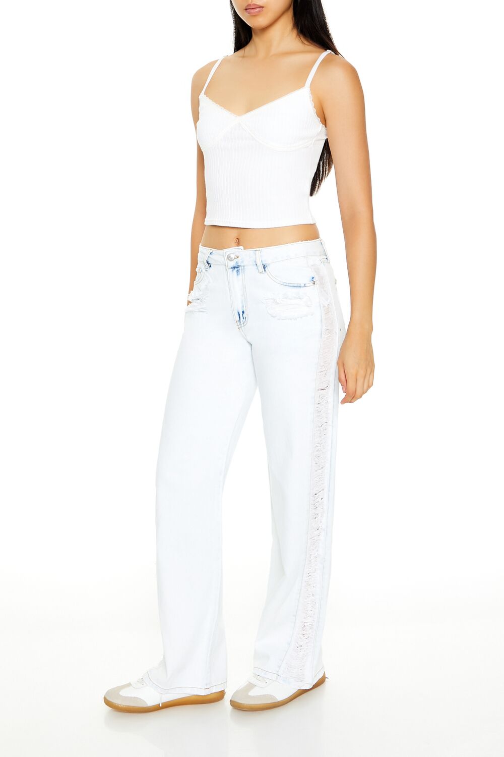 Destroyed Acid Wash Jeans - Image 3