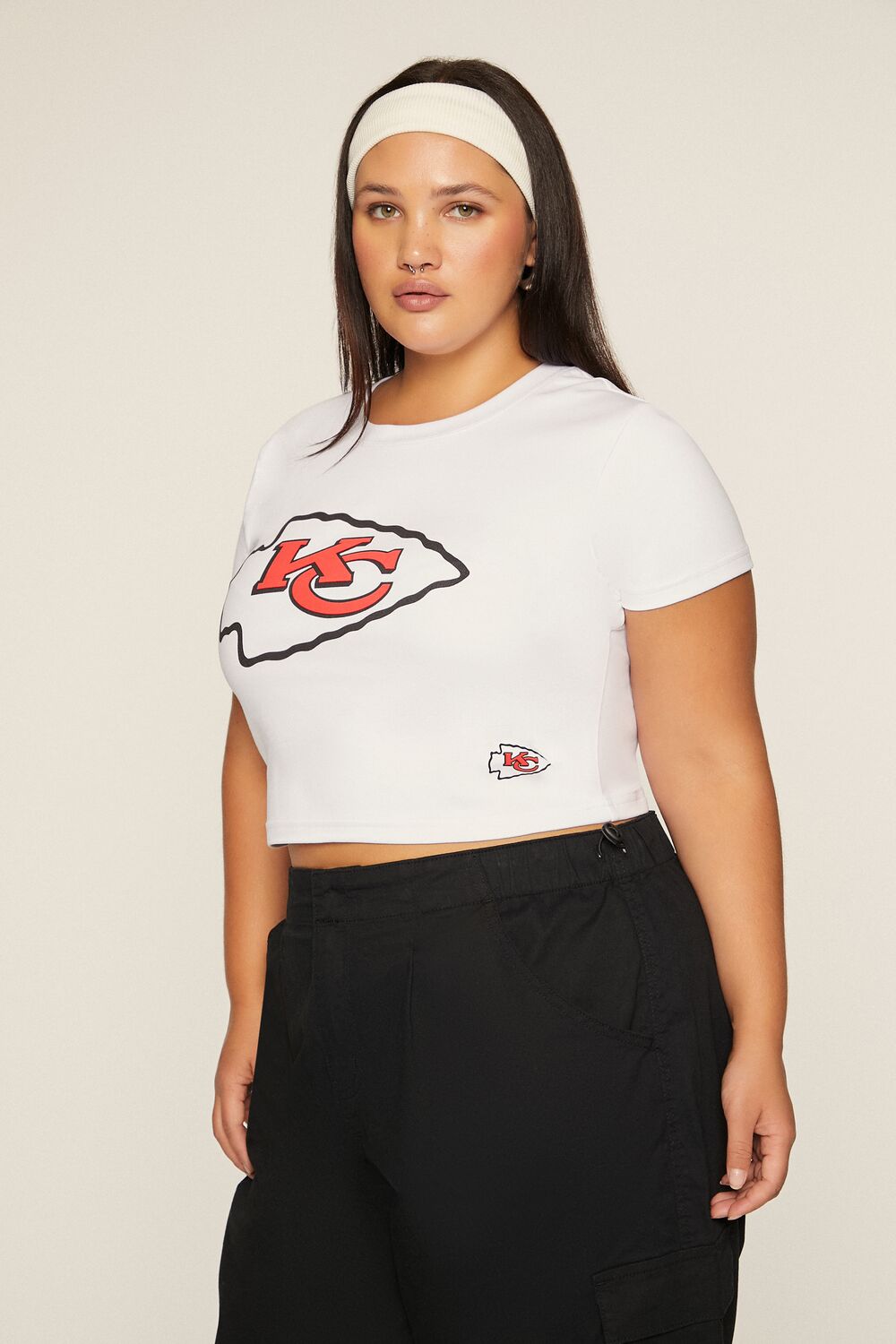 Plus Size Kansas City Chiefs Baby Tee - Image 4