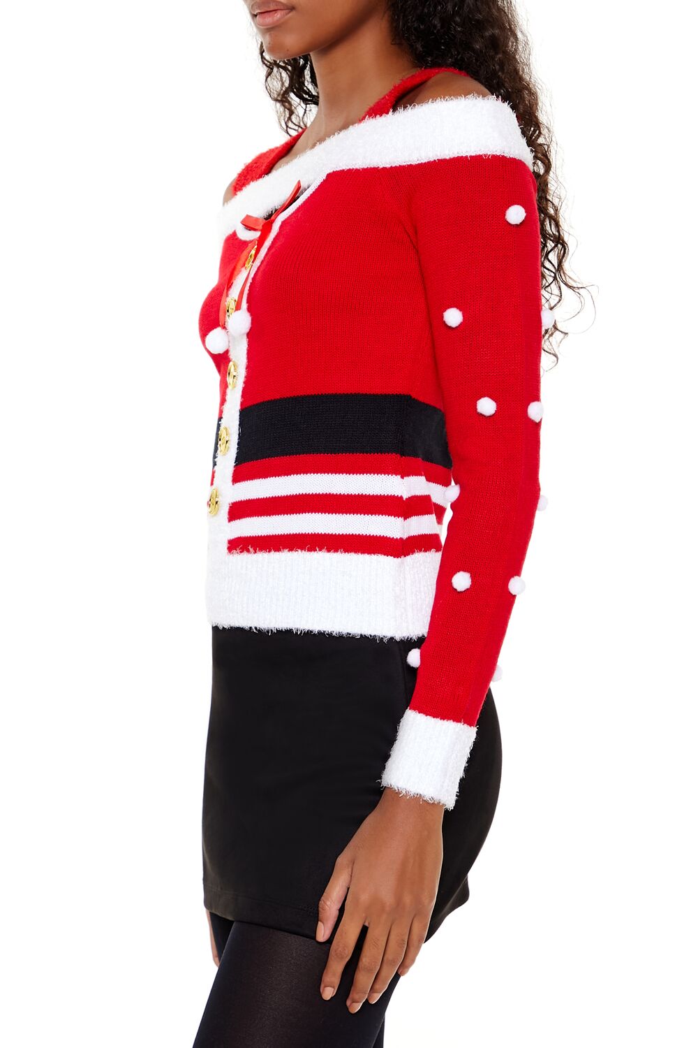 Santa Open-Shoulder Sweater - Image 4