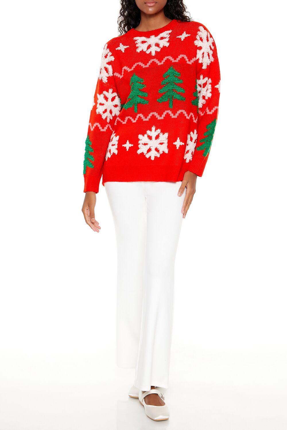 Christmas Tree Fair Isle Sweater - Image 2