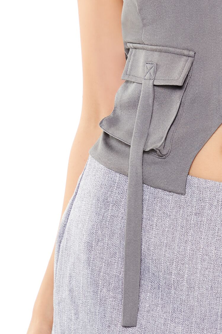 Split-Hem Halter Top - Image 3