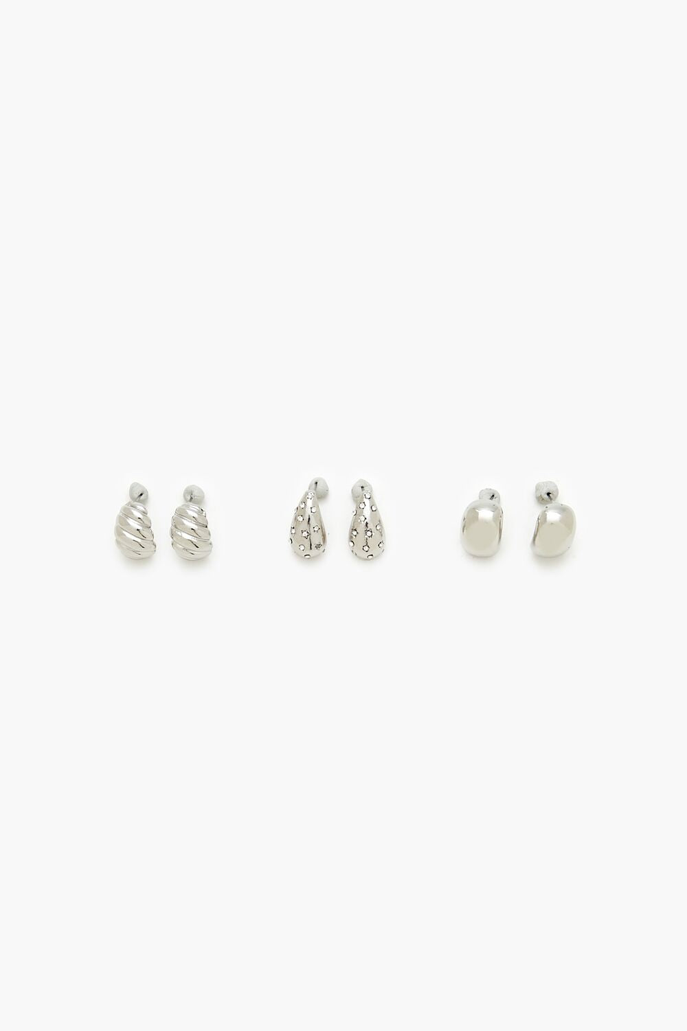 Rhinestone Hoop Earring Set - Image 2