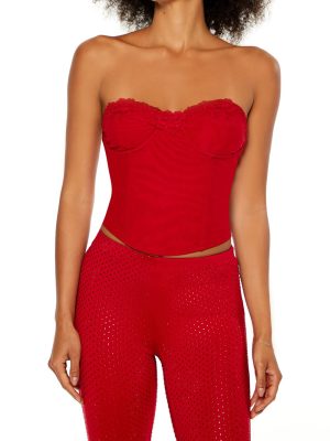 Corset Lace-Up Tube Top