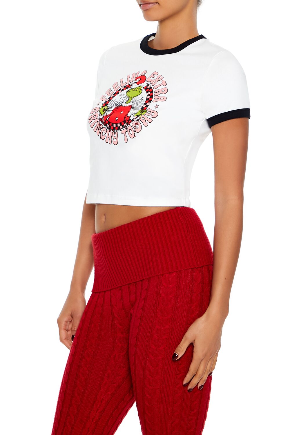 Extra Grinchy Ringer Baby Tee - Image 4