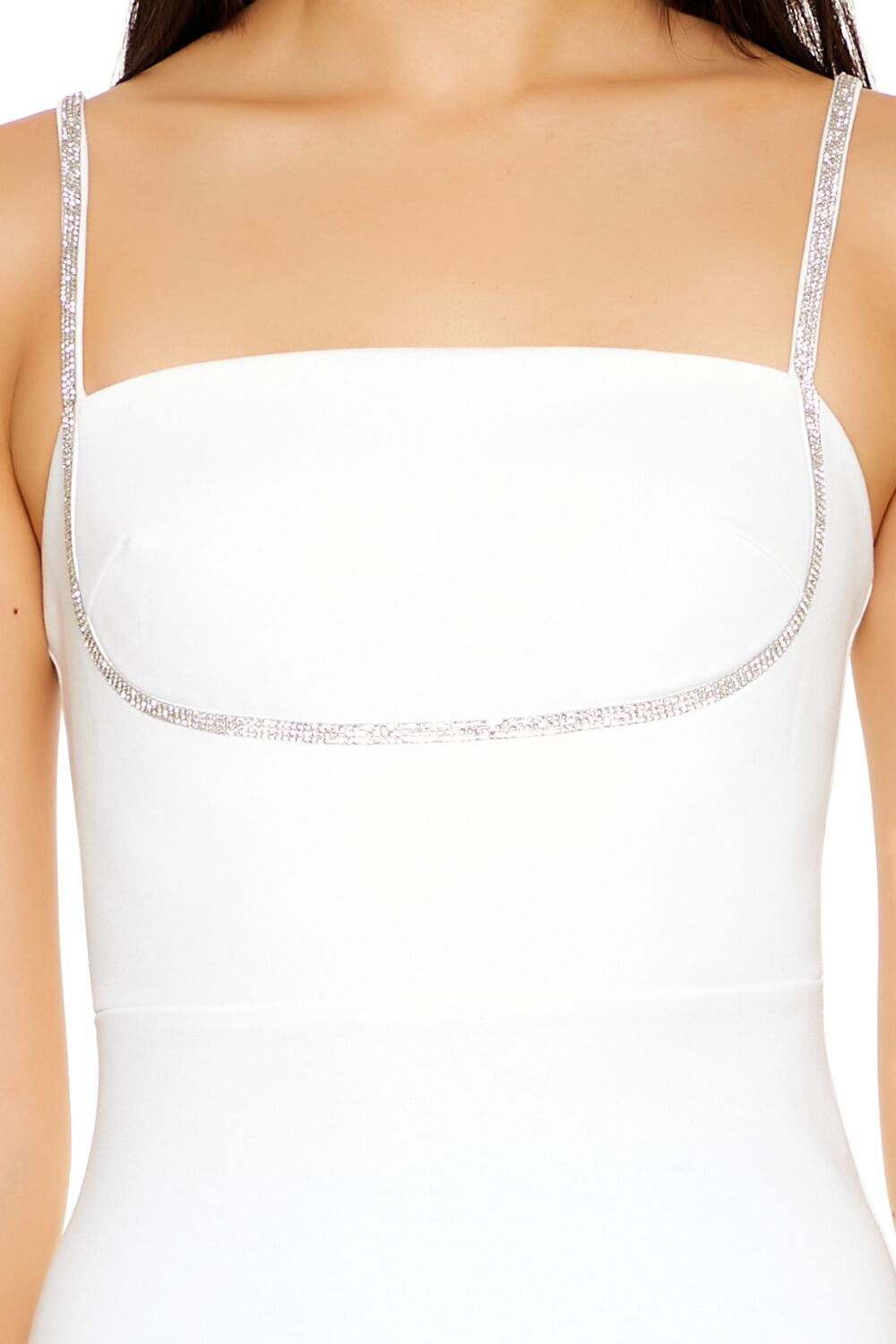Rhinestone-Trim Cami Mini Dress - Image 10