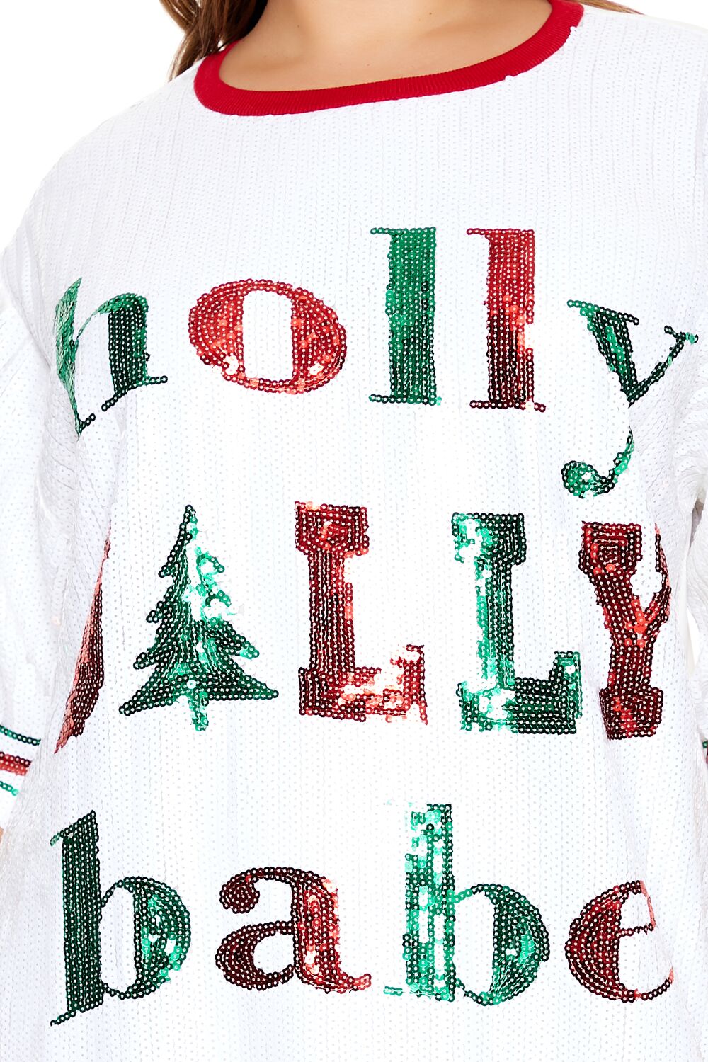 Plus Size Sequin Jolly Babe T-Shirt Dress - Image 5