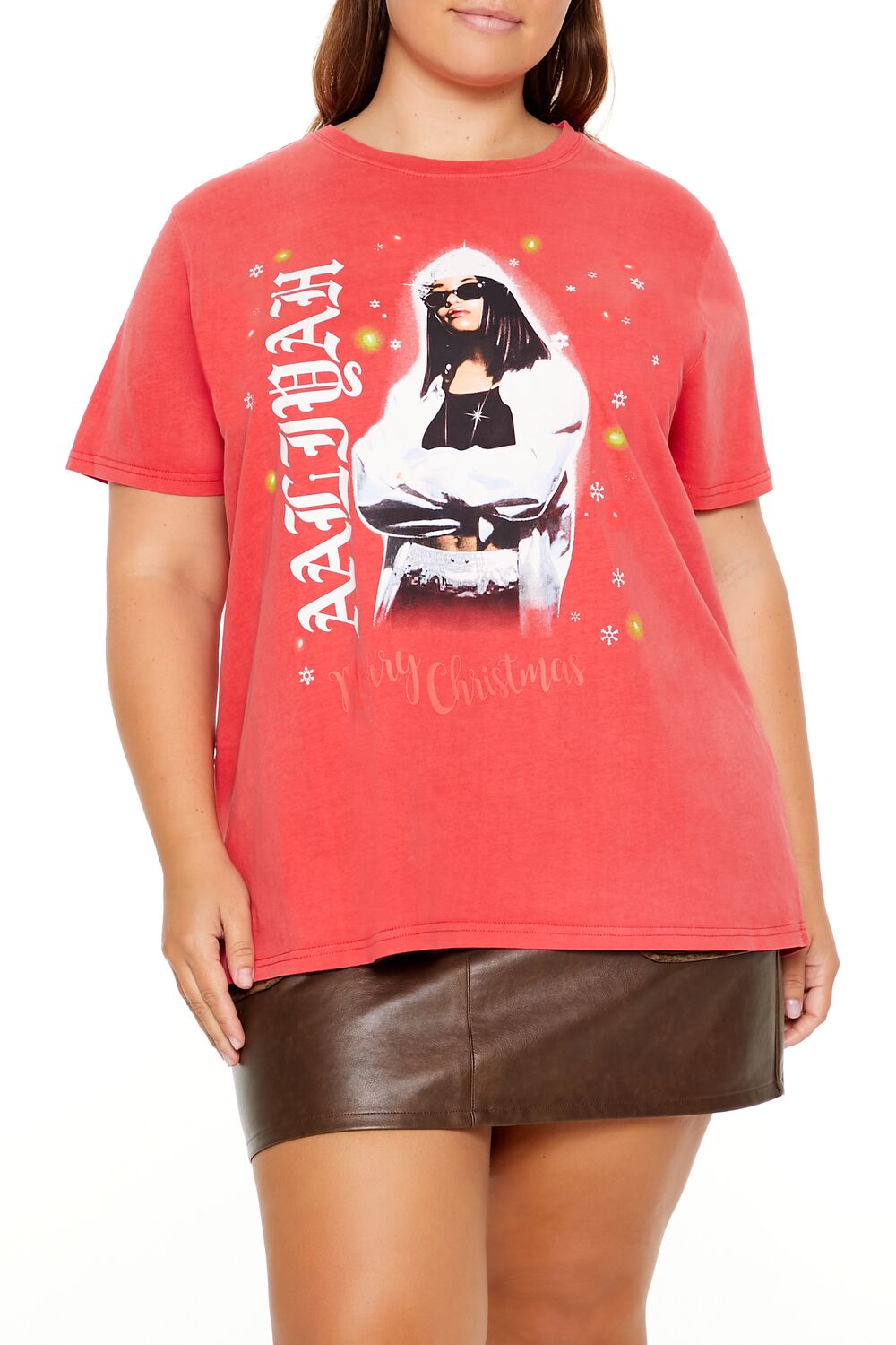 Plus Size Aaliyah Christmas Tee