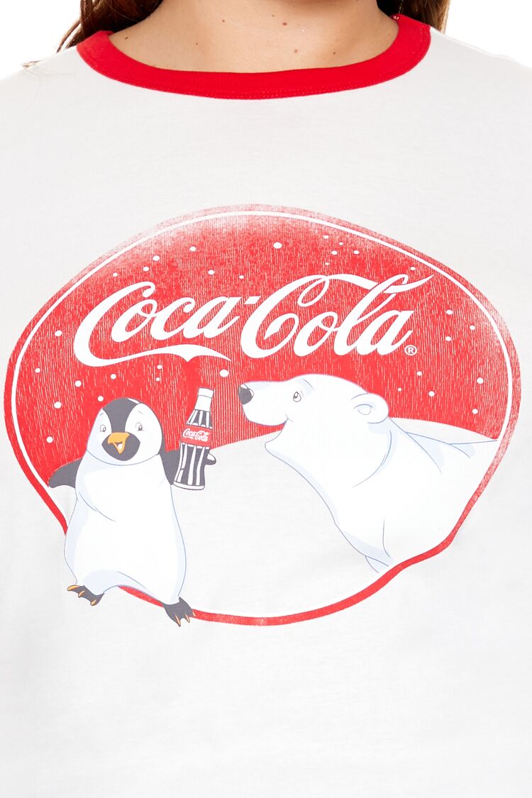 Plus Size Coca-Cola Ringer Baby Tee - Image 3