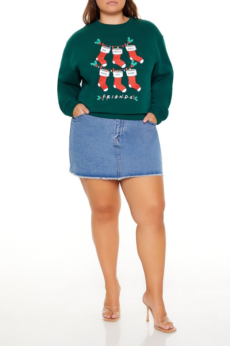 Plus Size Friends Christmas Stockings Pullover - Image 2